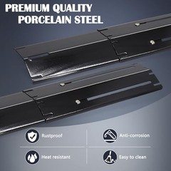Adjustable Universal Grill Heat Plates, Heat 5 Pcs with Screws Porcelain Steel