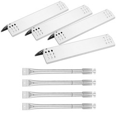 Heat Plates Grill Burners Replacement Parts for NXR 7 Burner Grill 4pcs 17.75″L