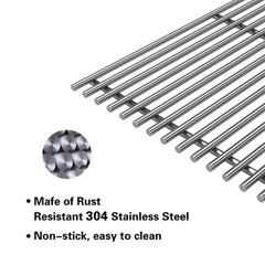 Stainless Steel Cooking Grates Replacement for Chargriller 2121 2123 2222