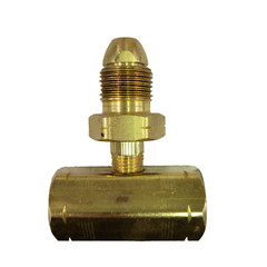 MEC ME1702B F. POL x M. Hard Nose POL (1-1/8″ Nut) Brass Tee Block Manifold