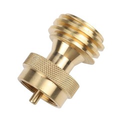 Solid Brass Steak Saver Propane Tank Adapter 1lb To 20lb Grill Bottle Converter
