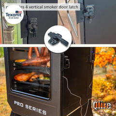 1077 Door Latch Compatible with Pit Boss Pro Series II 4-Series Vertical Wood Pe