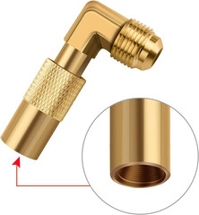 Propane Elbow Adapter, Low Pressure 3/8″ Male Flare Propane Elbow Fitting for Bl