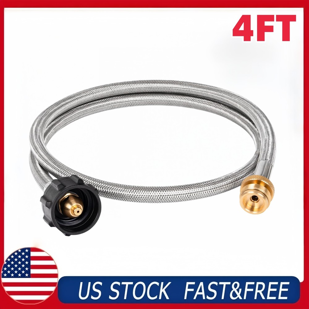 SHINESTAR 4FT Propane Hose Adapter, 1lb to 20lb for Buddy Heater & Grills