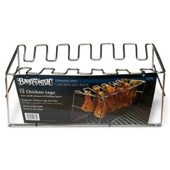 0770 Stainless Chicken Leg Rack Holds 12 Chicken Legs Perfect for Grilling or…