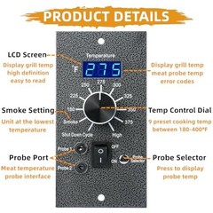Digital Temperature Controller for Wood Pellet Grill Smoker, Upgrade Control Boa