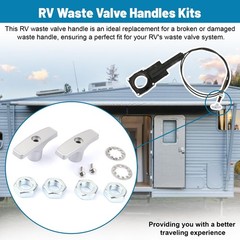 RV Waste Valve Handle Replacement for Waste Valve Extension Rod RV Parts Gray