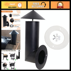 Pellet Grill Smoke Stack with Gasket Replacement for Traeger, Pit Boss, Camp Che