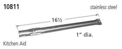 Music City Metals Grill Part # 10811 – Burner, Pipe, Ss, 16.5 X 1