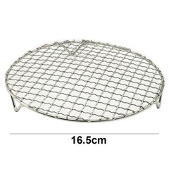 Round Cooking and Cooling Rack 2 Pieces Stainless Steel for Baking Roasting BBQ