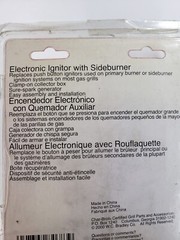 Char-Broil 4184683 Universal Fit Grill Electric Ignitor And Sideburner Opened