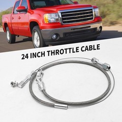 Vkinman 24″ Universal Throttle Cable Braided Stainless Steel Cable…