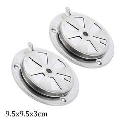 2 PCS BBQ Grill Smoker Exhaust Air Vent Damper Replacement Parts Stove USA