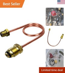 15 Inch Copper Pigtail POL to 1/4″ NPT – Durable Propane Regulator Connection