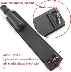 Heavy Duty Cast Stainless Steel BBQ Grill Burner 4 Pack for Bull, Replacement…