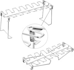 RTT Chicken Leg and Wing Rack for Grill Smoker Oven – Easy to 1 Pack, Silver
