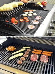 18.75″ Cast Iron Cooking Grates for Weber Genesis II LX 300 66095 2-Pack