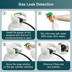 Solid Brass Propane Gas Fitting with Excess Flow Control for Regulators & Hoses