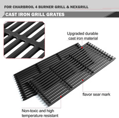 463242716 463242715 Grill Grates Replacement for Charbroil Tru Infrared Grill Pa