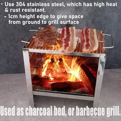 304 Stainless Steel 9.6 x 6.8 Cooking Grill Grate Cooking Grid Cooking Gr