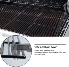 Porcelain Coated Cast Iron Grill Grates for Brinkmann 810-2511-S 810-2512-S