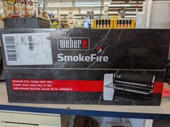 Weber SmokeFire EX6 Stainless Steel Folding Front Shelf BBQ Island Shelf Silver