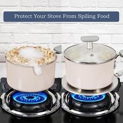 9.45 inch Heat Diffuser, Stainless Steel Induction Cooktop Plate for Electric…
