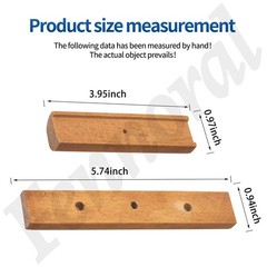 3-Pack Cherry Wood Replacement Handles for 22.5″ & 18.5″ Grills, Includes Screws