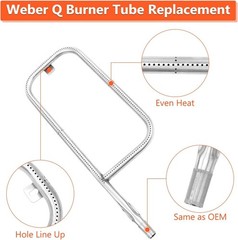 20.5″ Grill Burner Tube for Weber Q2200, Q2000, Q220, Q200 396000,396001, 566002
