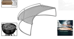 Stainless Steel Warming Rack for Charcoal & Ceramic Grills – 17×9 Inches
