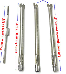18″ Grill Burner Tube Set for Weber Spirit 300 E310 S320 330 69787 68950 68951