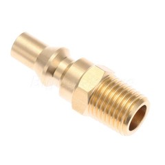 1x Propane Brass Adapter Gas Low-pressure Full Flow Plug Connector 1/4″ Male NPT