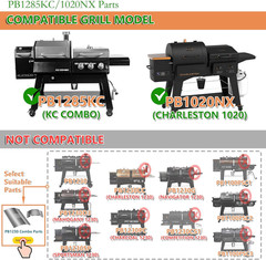 Flame Broiler Replacement Kit for Pit Boss PB1285KC Combo Charleston 1020 Grills