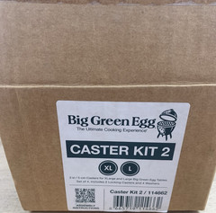 Big Green Egg Caster Kit 2 XL L Tables – Genuine BGE Part 114662