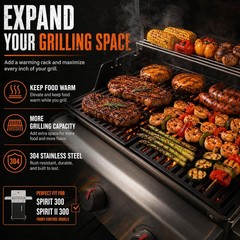Uniflasy 7636 Flavorizer Bars And 69787 Burner Tube For Weber Spirit Spirit Ii