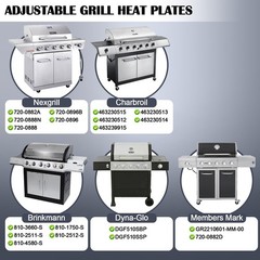 Adjustable Universal Grill Heat Plates & Shields – Burner Covers, Heat Deflector