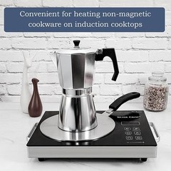9.45 inch Heat Diffuser, Stainless Steel Induction Cooktop Plate for Electric…