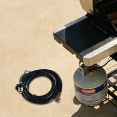 10Ft POL Fitting Propane Hose Compatible with Buddy Heater Connect 5-40LB Tank