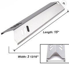 15” Stainless Steel Grill Heat Tent Plate Gas BBQ Part Replacement Pack of 4
