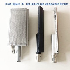 Durable Stainless Steel 16-Inch Infrared Searing Burner Replacement for Grills