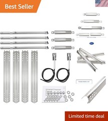 Heavy-Duty Grill Burner Tubes and Heat Plates for Charbroil Performance Models