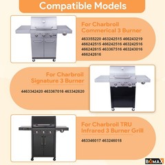 Cooking Grate & Grill Emitter 17″ for Charbroil TRU Infrared 3 Burner Grill – 3