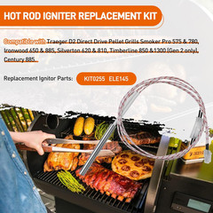 Hot Rod Igniter for Traeger D2 Pellet Grills Pro 575 780 Ironwood 650 885