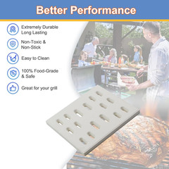 Ceramic Radiant Flame Tamer Replacement for Bakers & Chefs, SAMS & Turbo, Fiesta