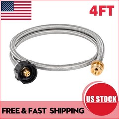 4FT Propane Hose Adapter QCC1 x 1″-20 1lb to 5-20lb Tank US