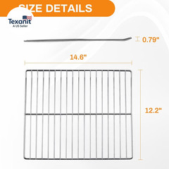 Cooking Grate Replacement Part for Masterbuilt 30 Inch Electric Smoker, 14.6″ X