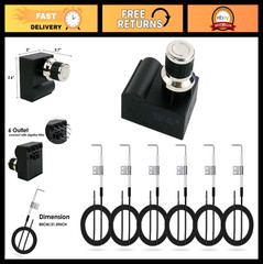 Universal 6 Outlet Push Button Grill Ignitor Kit for Nexgrill & Home Grills