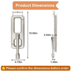 Upgraded 3-Pack Cast 304 Stainless Steel Grill Burners Compatible with Members