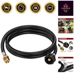 4ft Propane Hose Adapter for 1lb to 20lb Tanks – Perfect for Grilling & Camping