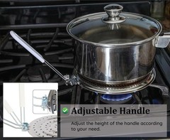 for Gas and Electric Stove – Even Heat Distribution Induction Cooktop Adapter…
